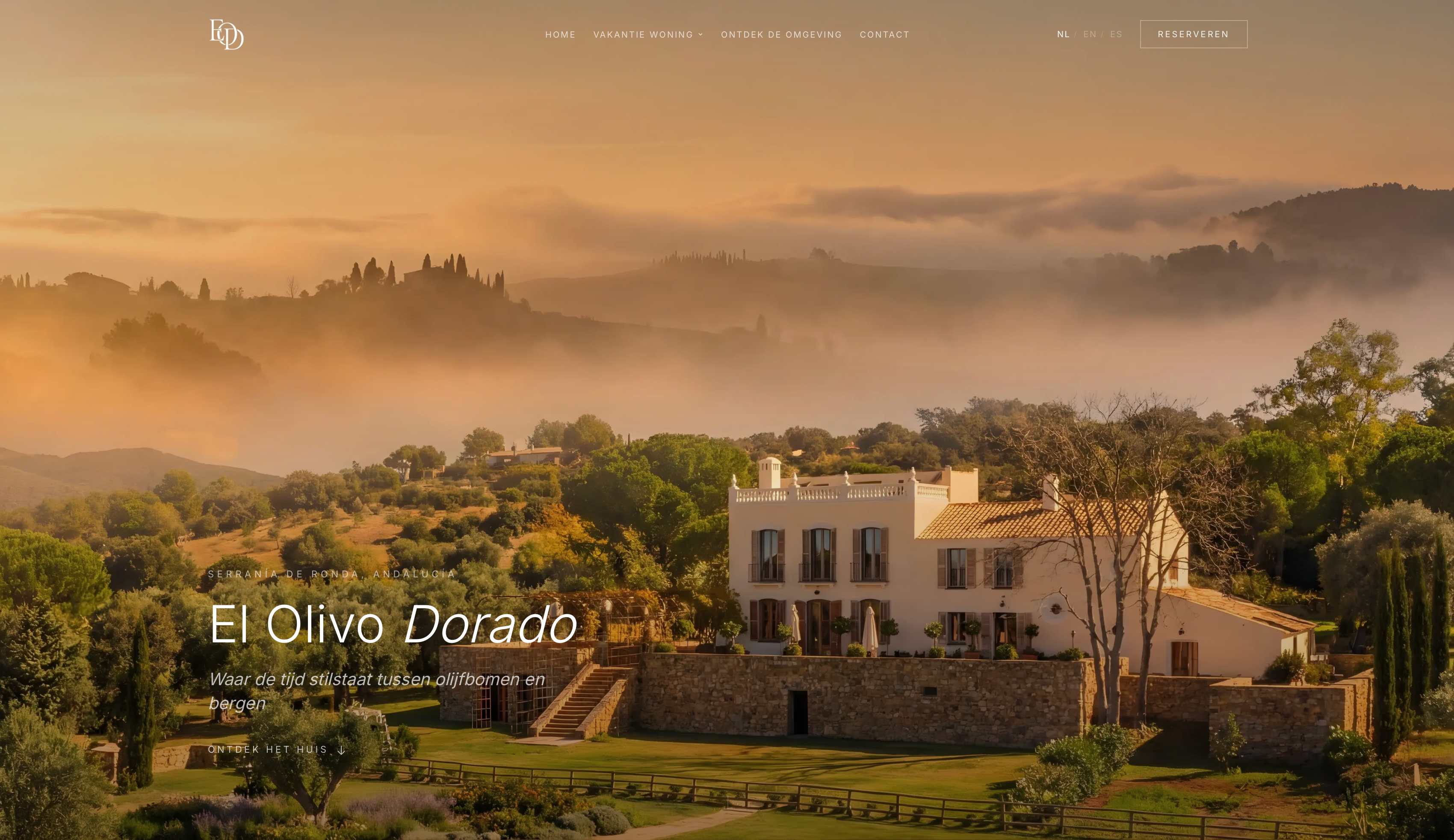 El Olivo Dorado website screenshot